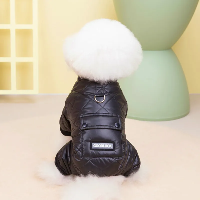 22 Lucky Four-legged Waterproof Snowproof Cotton Coat for Dogs in Autumn and Winter