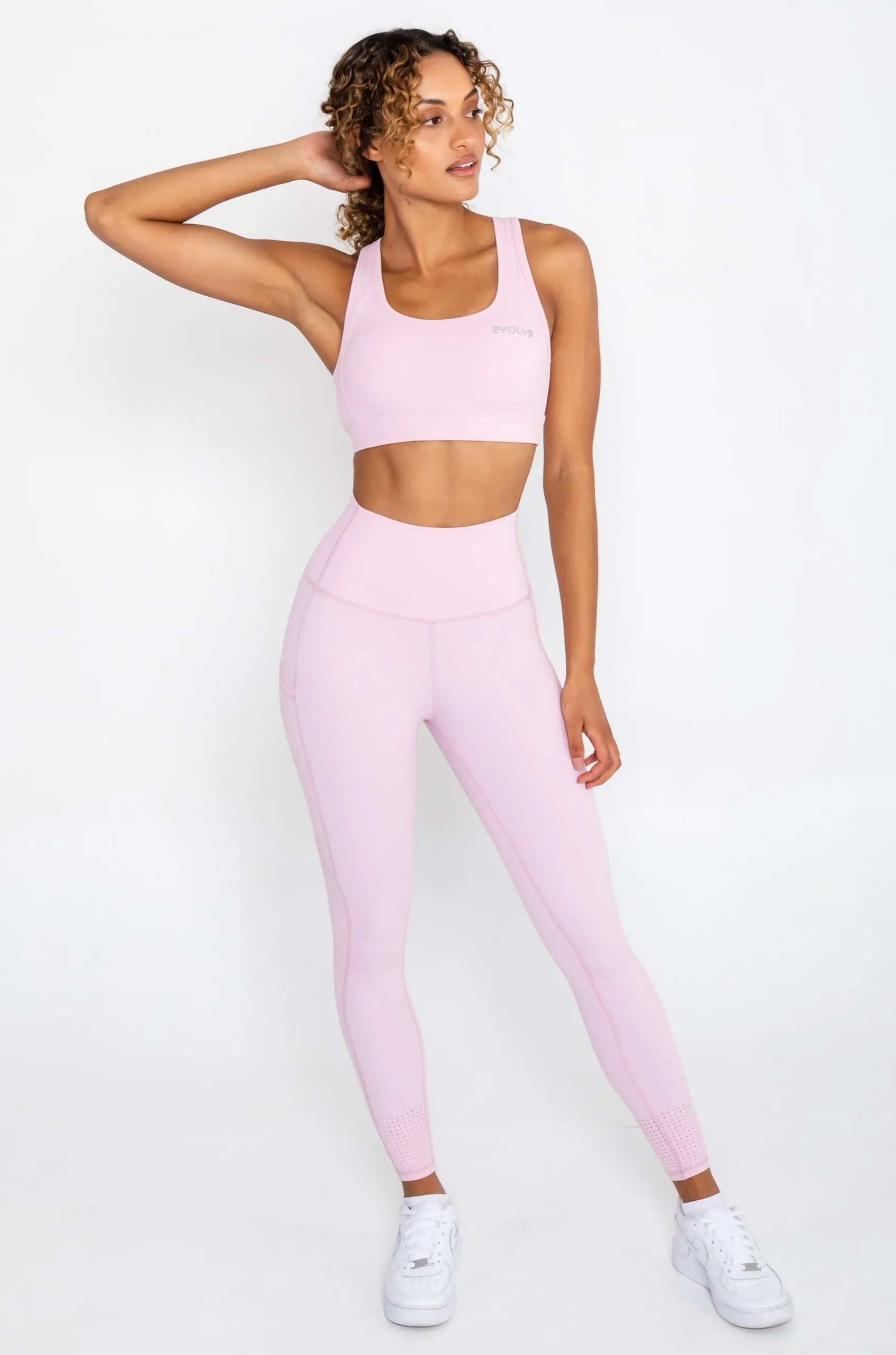 Active Leggings - Pastel Pink