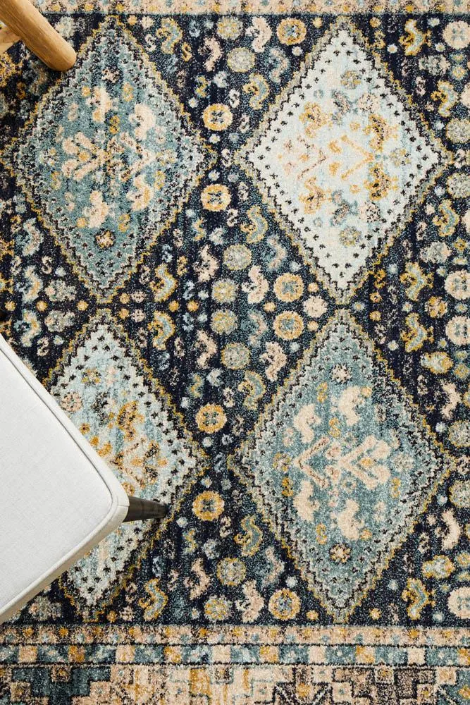 Artin Power Loomed Navy Rug