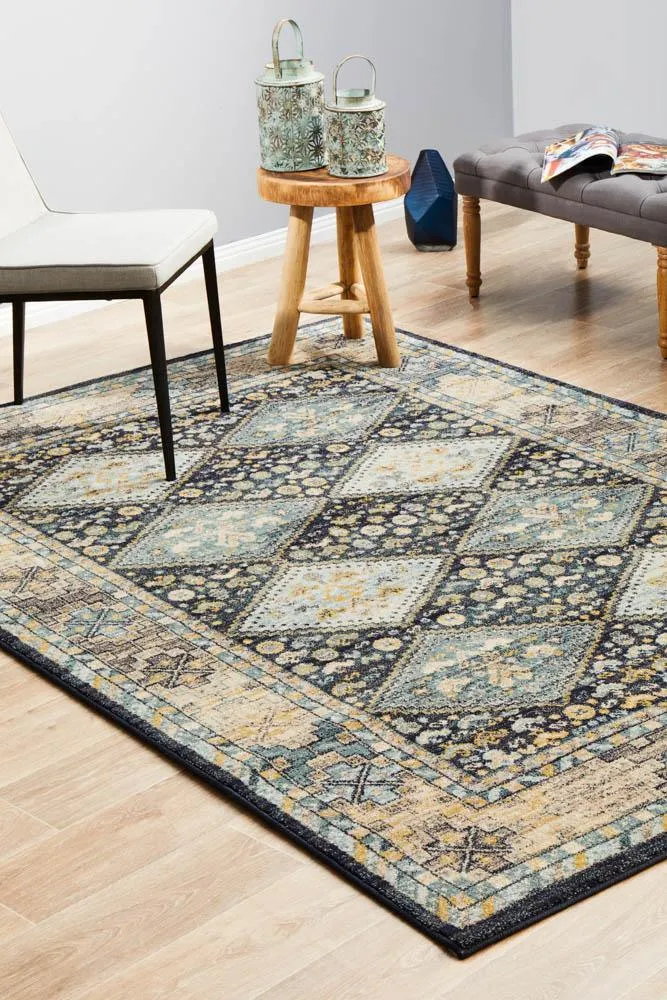 Artin Power Loomed Navy Rug