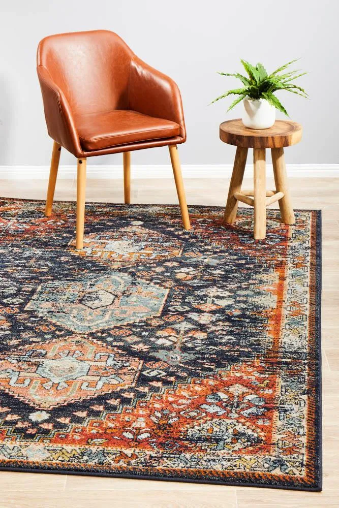Artin Power Loomed Navy Rug