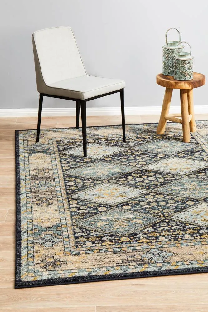 Artin Power Loomed Navy Rug