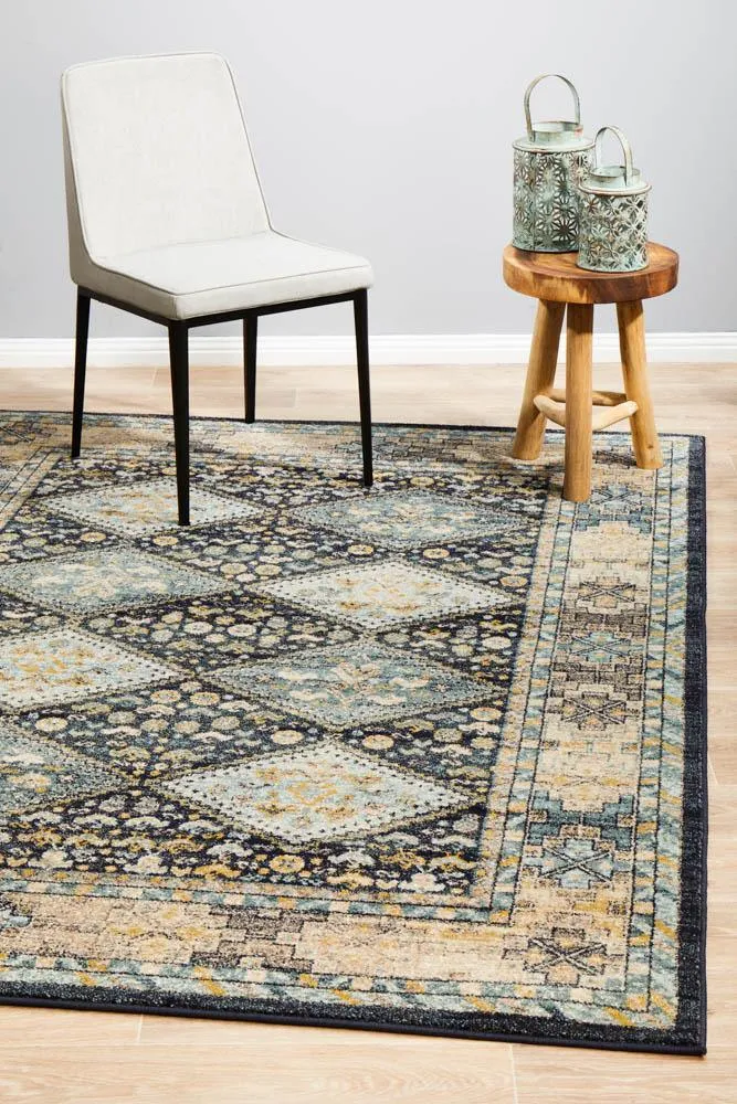 Artin Power Loomed Navy Rug