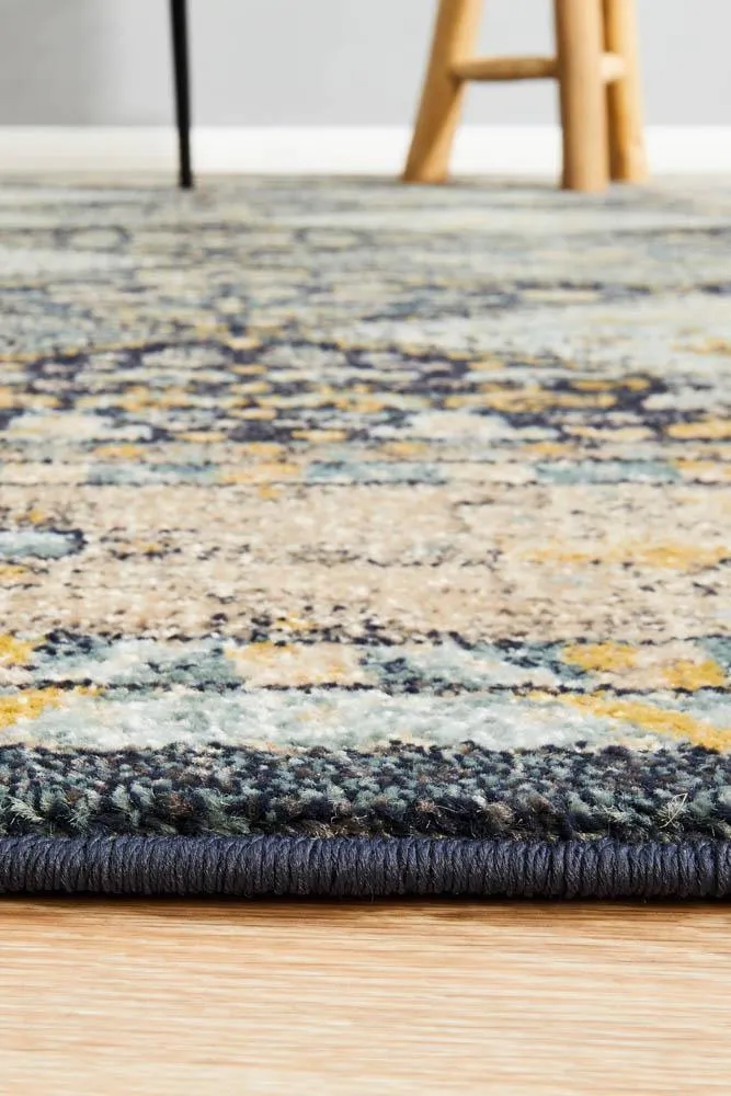 Artin Power Loomed Navy Rug