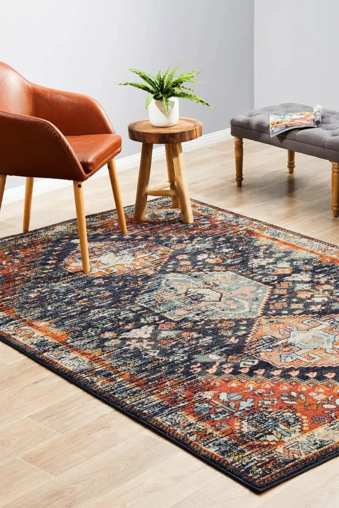 Artin Power Loomed Navy Rug