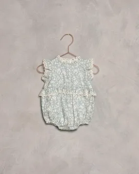 Baby Girl Alice Romper | Blue Floret | Noralee