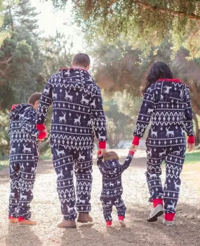 Blue Reindeer Onesie Jumpsuit