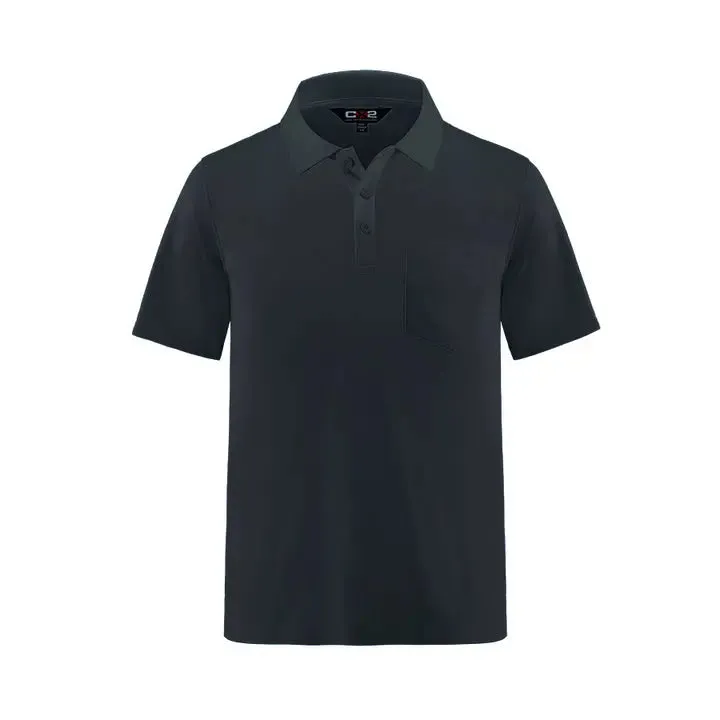 Caddy -Men's Pique Mesh Polo w/ Pocket