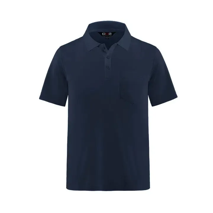 Caddy -Men's Pique Mesh Polo w/ Pocket