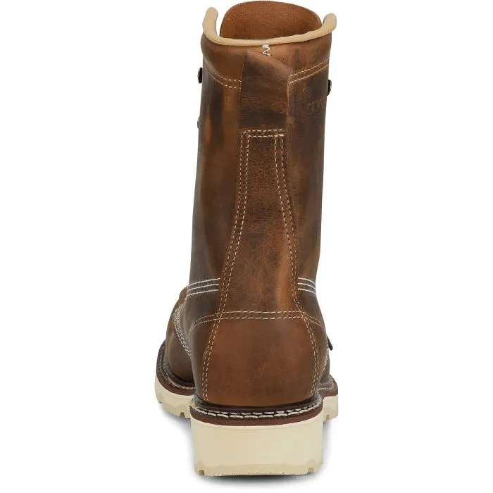Carolina Men's Ferric  USA Made 8" Steel toe Moc Toe Work Boot - Brown - CA7516