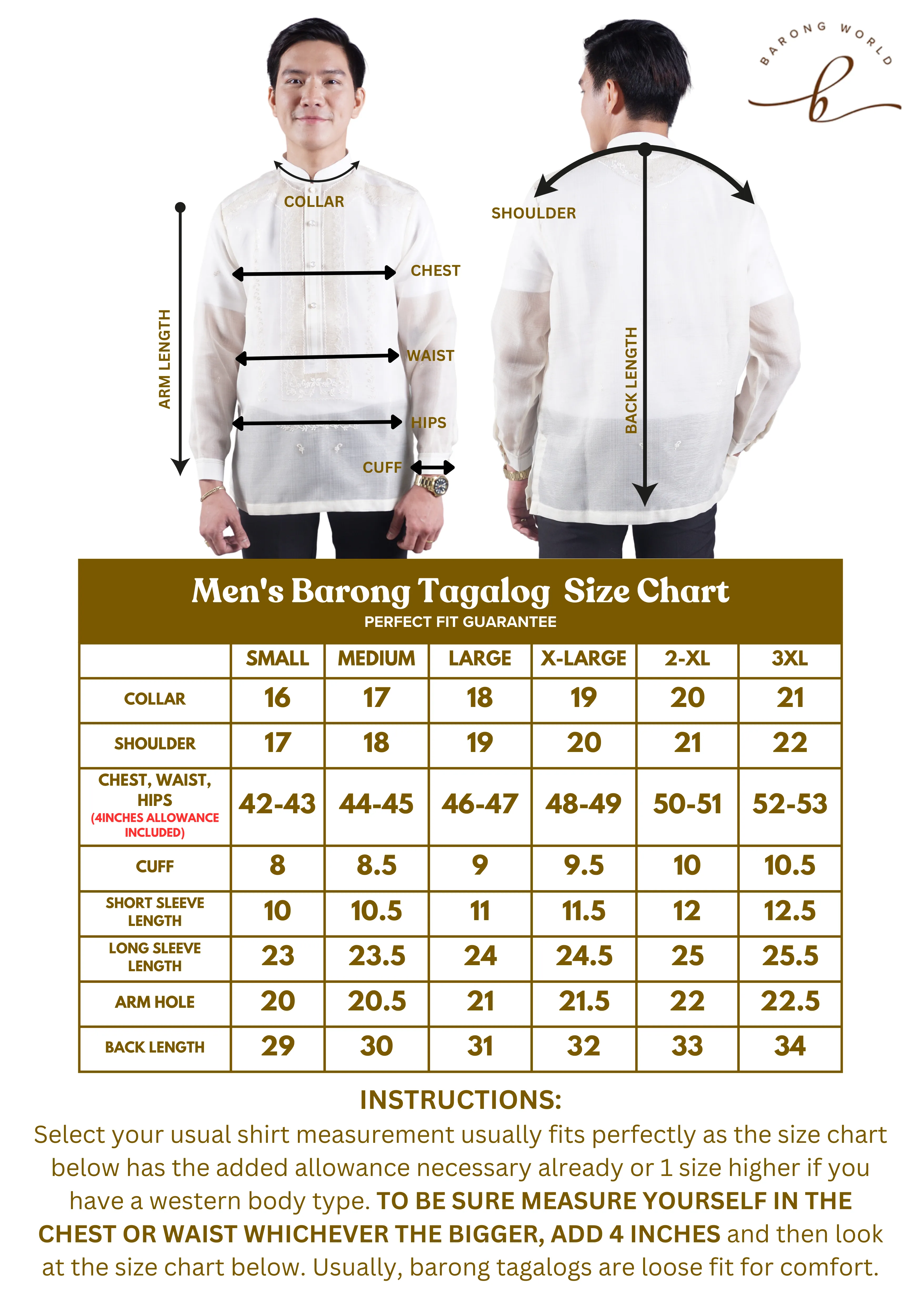 Cocoon White Premium Barong Tagalog Coat - Evan - JS43