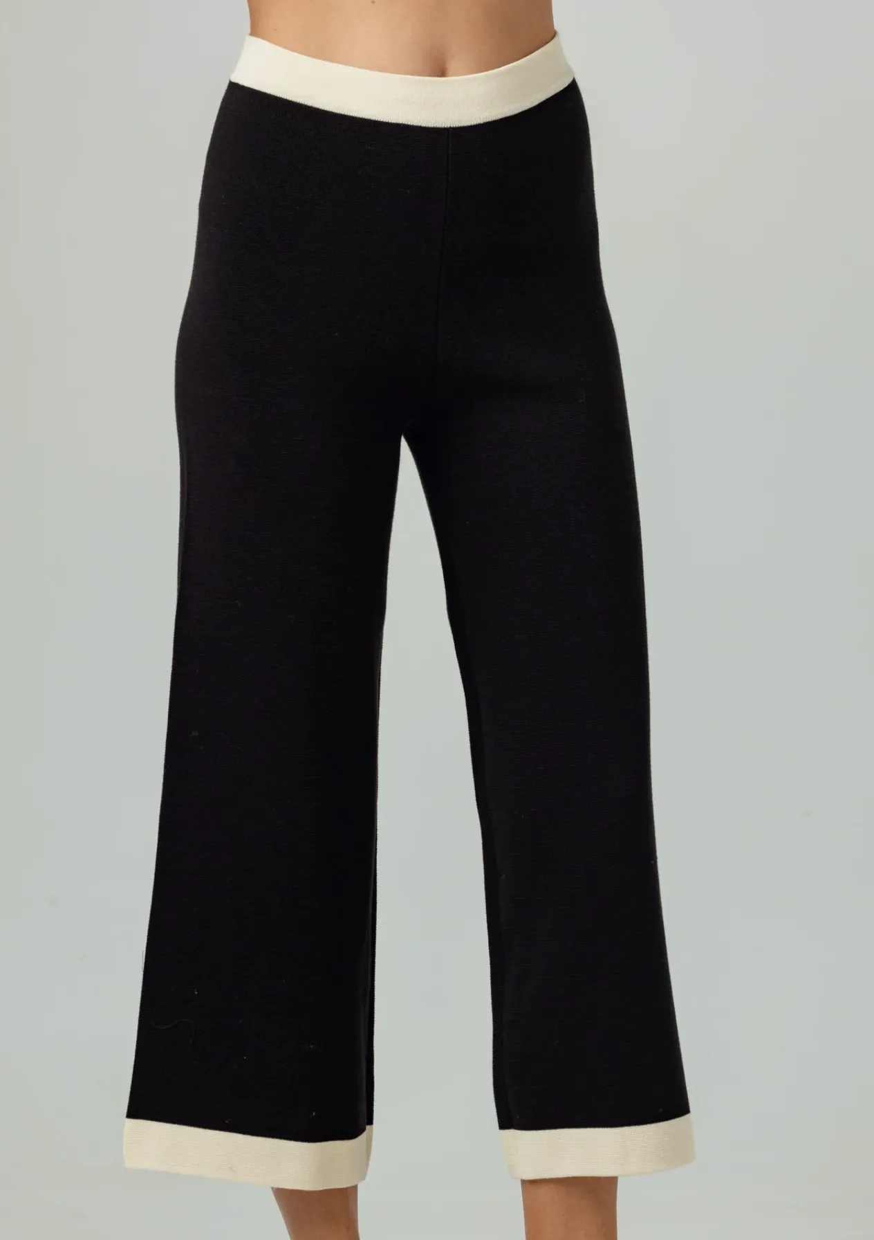 Cosette Pants in Black/Cream