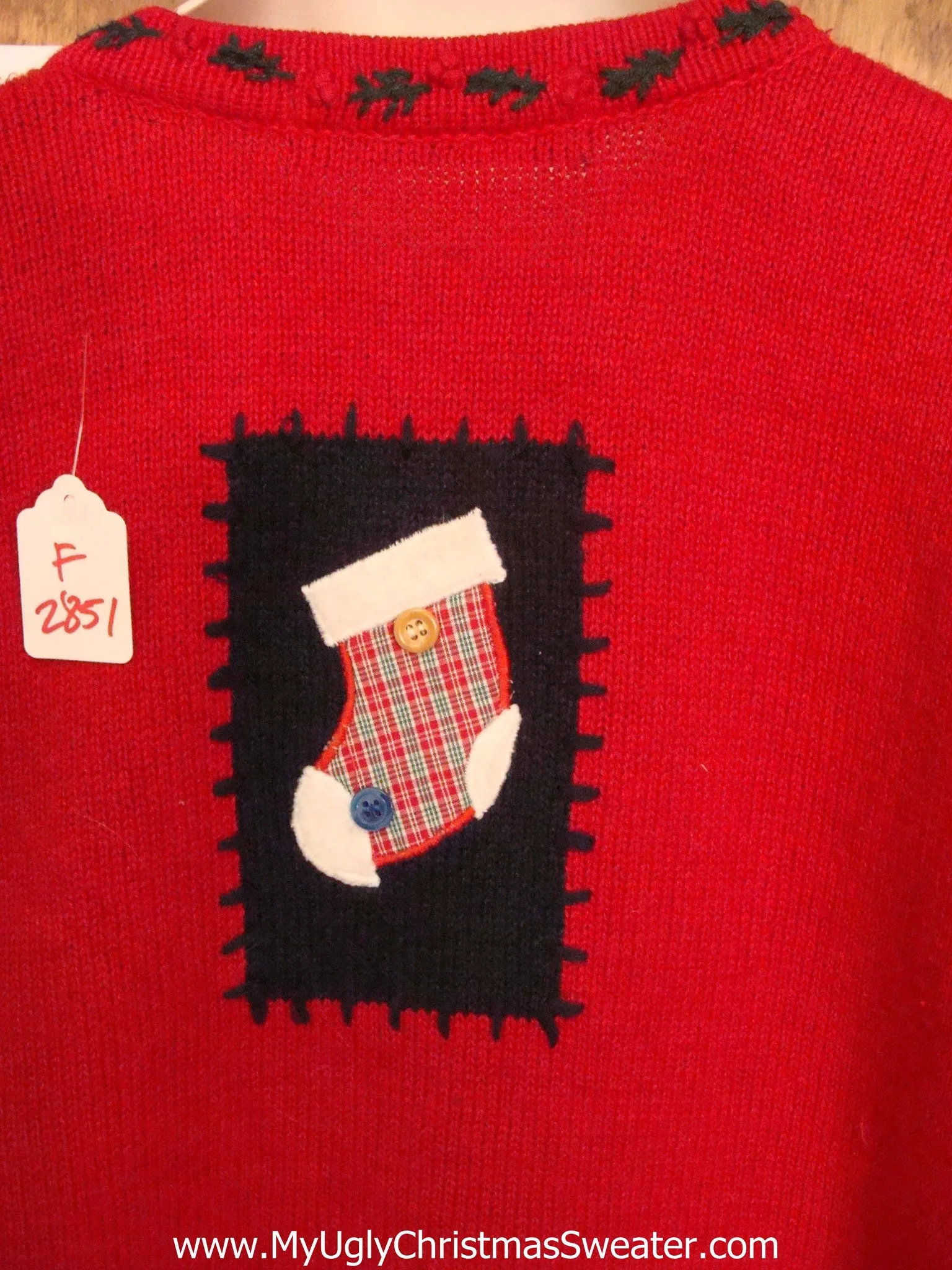 Crafty Plaid Themed Ugly Festive Xmas Sweater