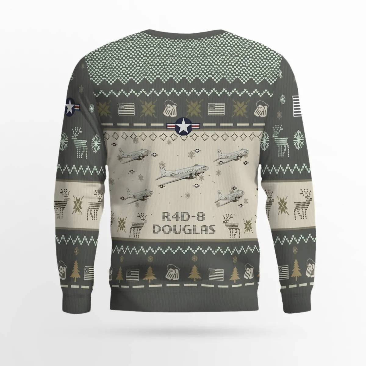Douglas R4D-8 (C-117D) R4D8 (C117D)_Aircraft Ugly Sweater, Ugly Sweater Christmas Shirt for Men Dad Veteran