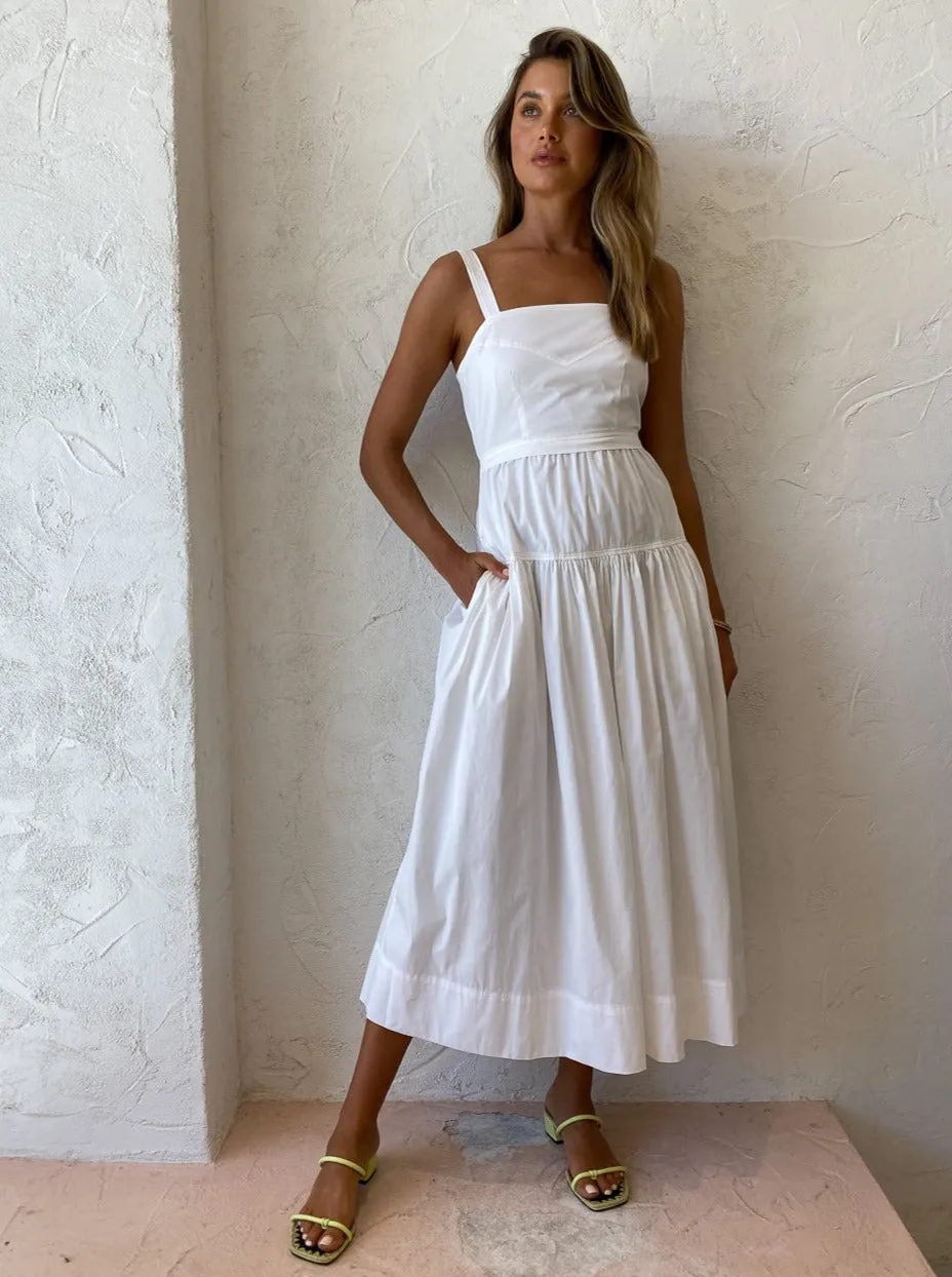 Elka Collective Farnsworth Dress in White