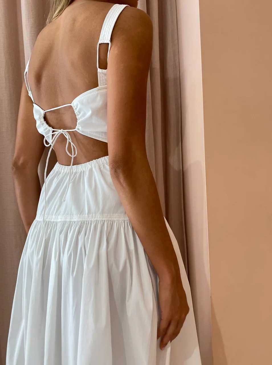 Elka Collective Farnsworth Dress in White