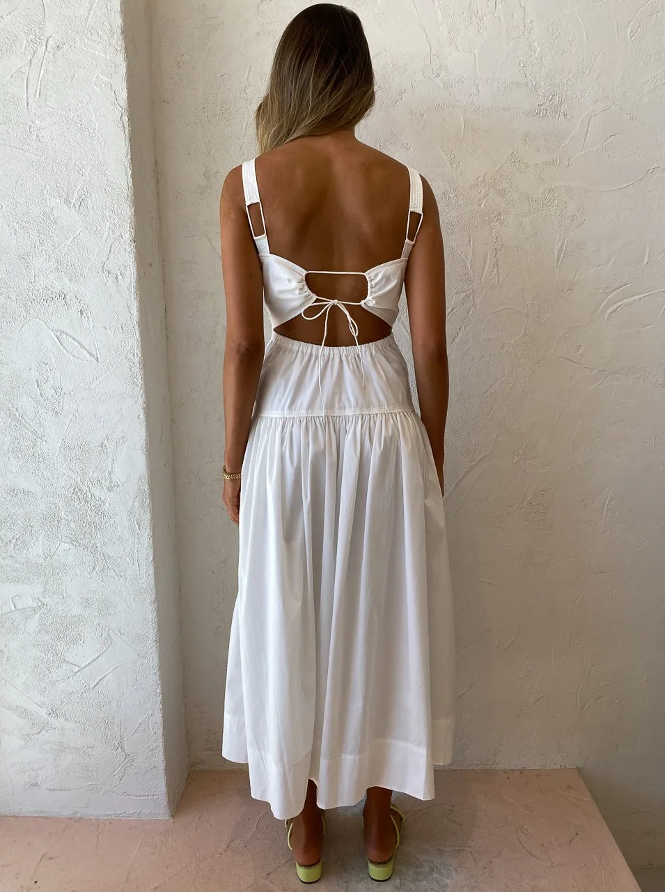 Elka Collective Farnsworth Dress in White
