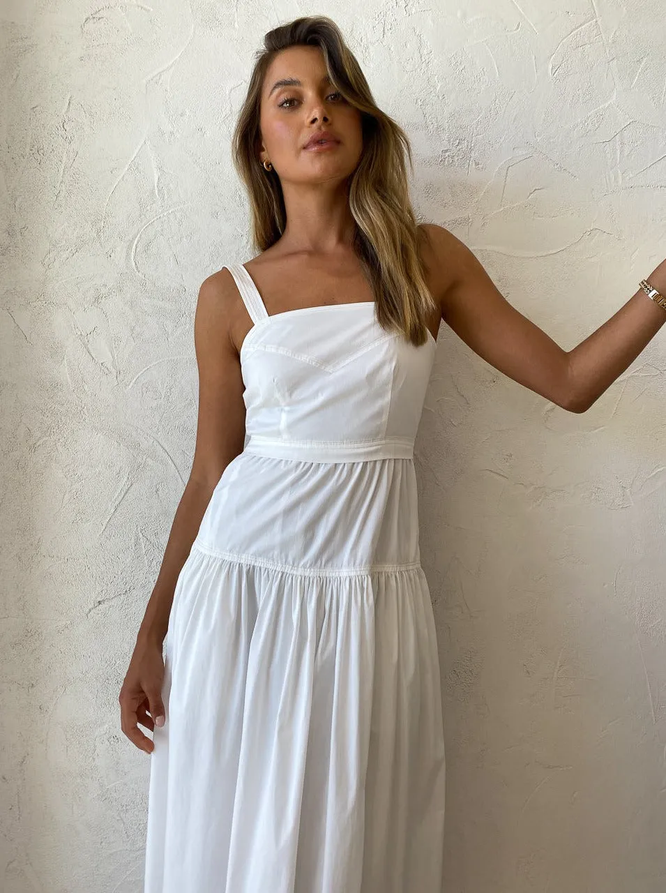 Elka Collective Farnsworth Dress in White