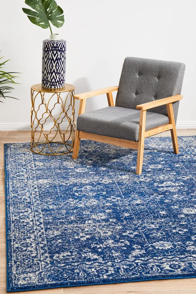 Evoke 252 Rug (Navy) by Rug Culture