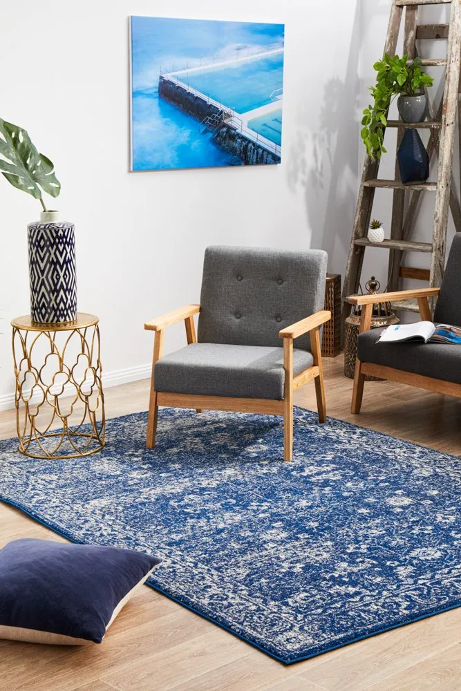 Evoke 252 Rug (Navy) by Rug Culture