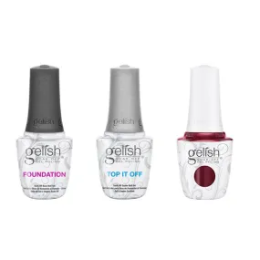 Gelish Combo - Base, Top & Reddy To Jingle