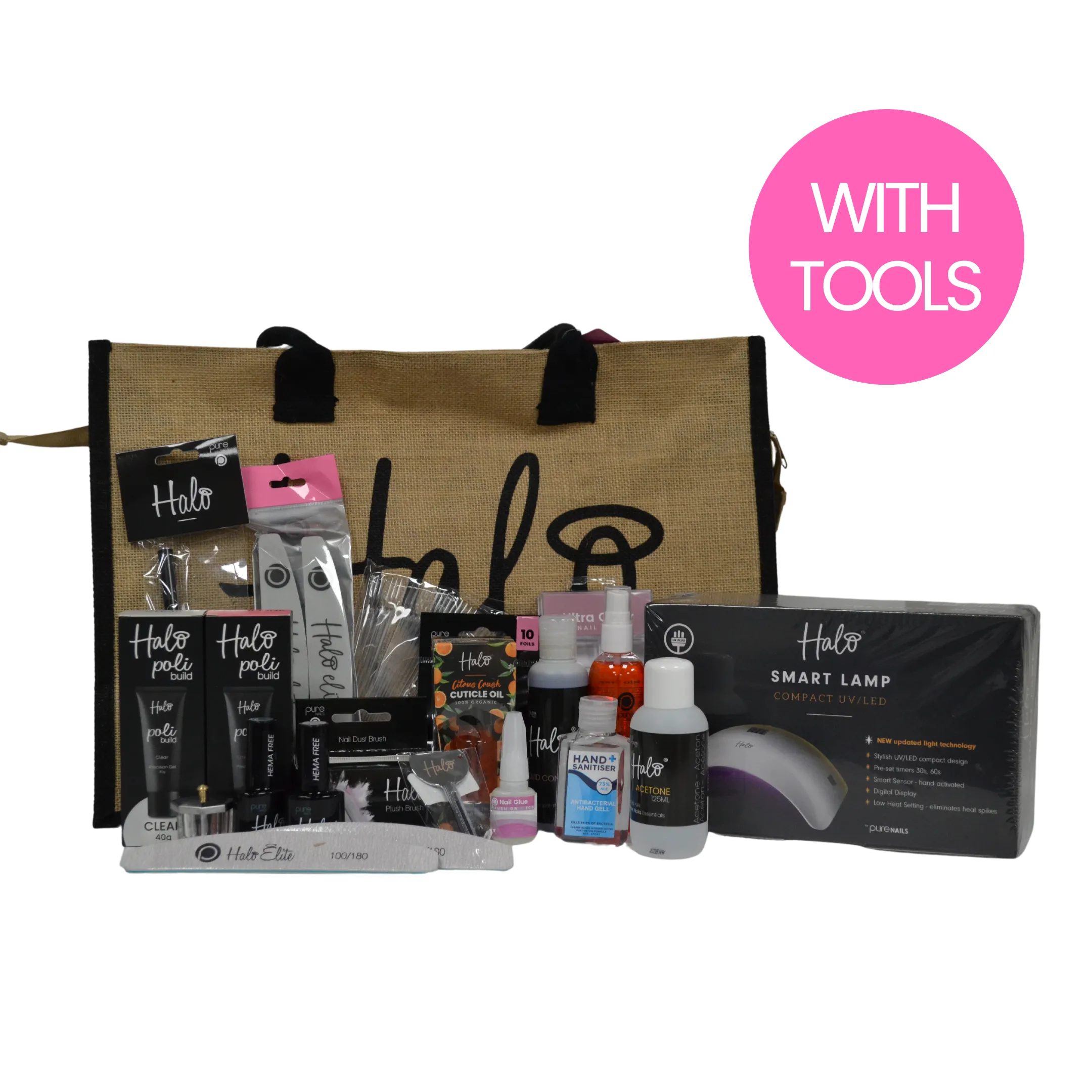 Halo PoliBuild Toe Nail Reconstruction Kit with Compact Lamp