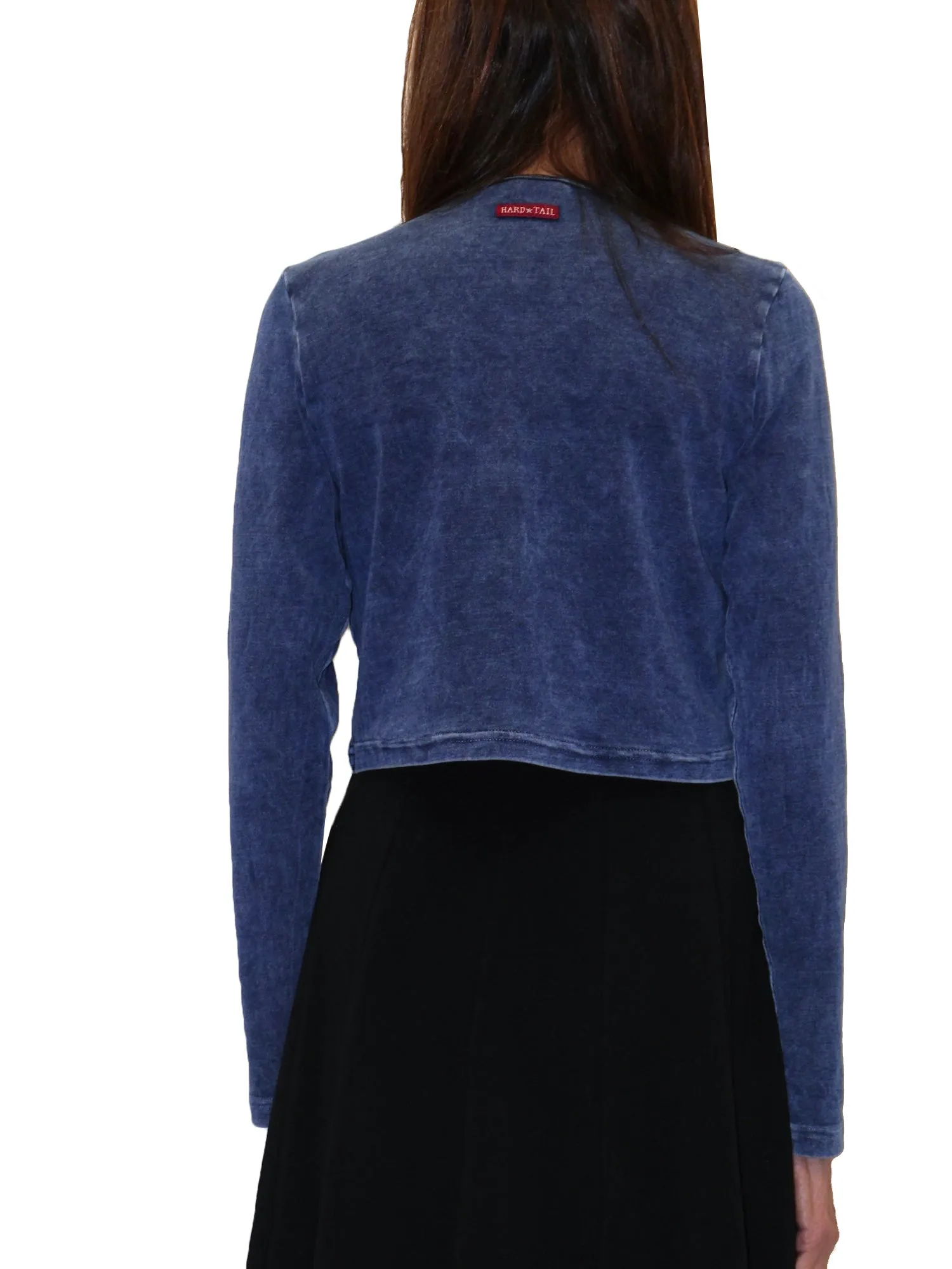 Hard Tail Cropped Snaps Cardigan (T-252)