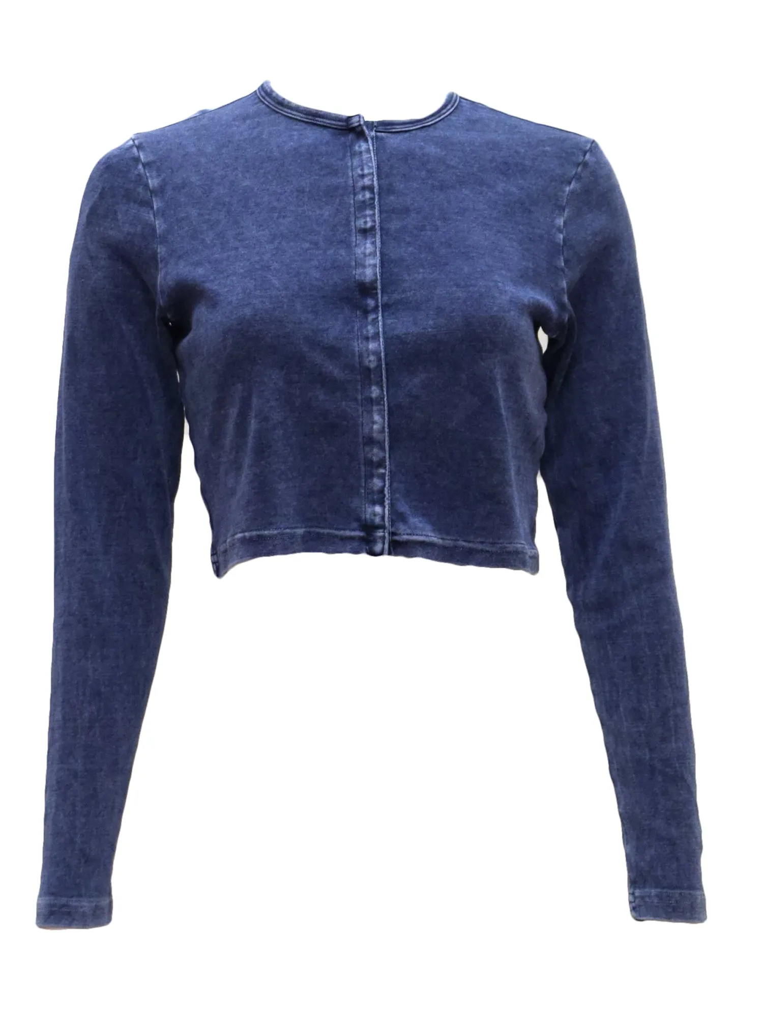 Hard Tail Cropped Snaps Cardigan (T-252)