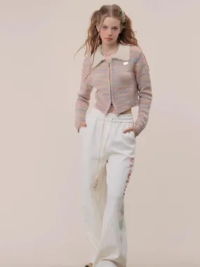 High waist straight sweatpants【s0000003787】