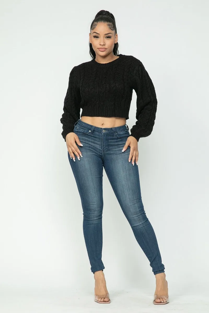 Hot & Cold Cable Pullover Sweater - 4 colors - Ships from The US