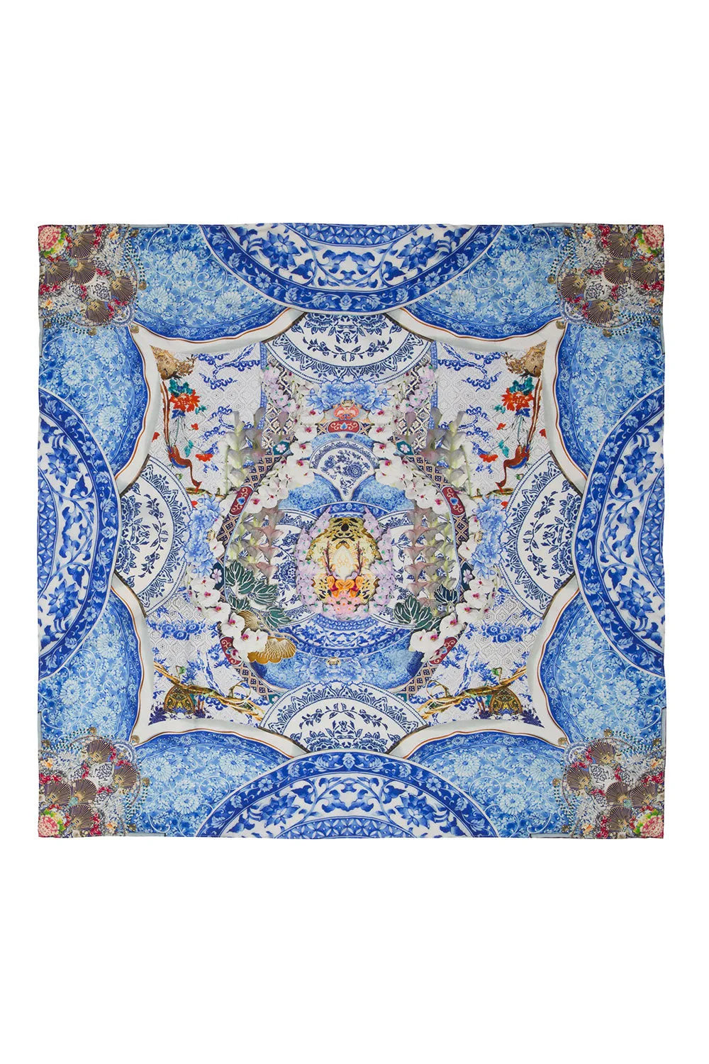 LARGE SQUARE SCARF GEISHA GATEWAYS