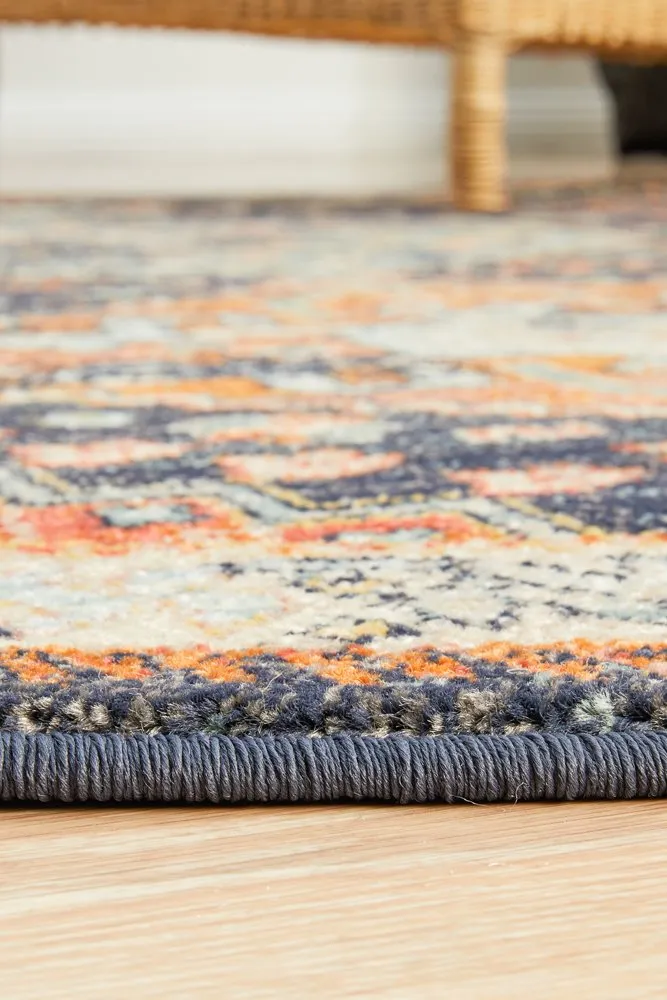 Legacy 854 Round Rug (Navy) by Rug Culture