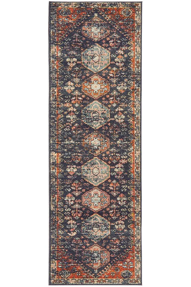 Legacy 854 Runner Rug (Navy) by Rug Culture