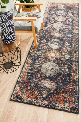 Legacy 854 Runner Rug (Navy) by Rug Culture