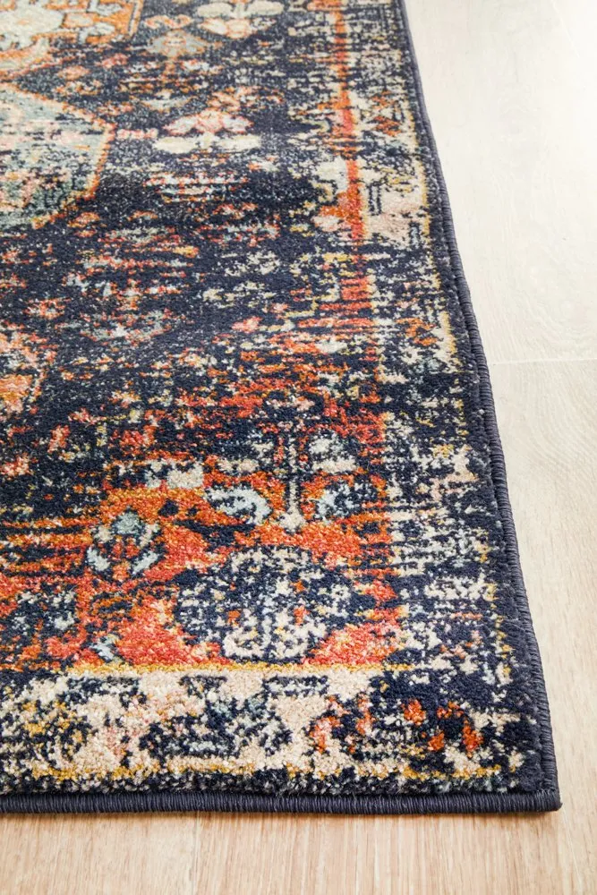 Legacy 854 Runner Rug (Navy) by Rug Culture