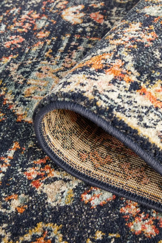 Legacy 854 Runner Rug (Navy) by Rug Culture