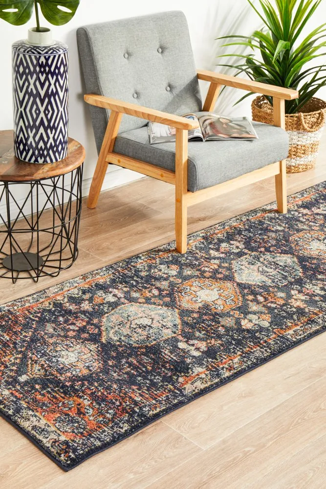Legacy 854 Runner Rug (Navy) by Rug Culture