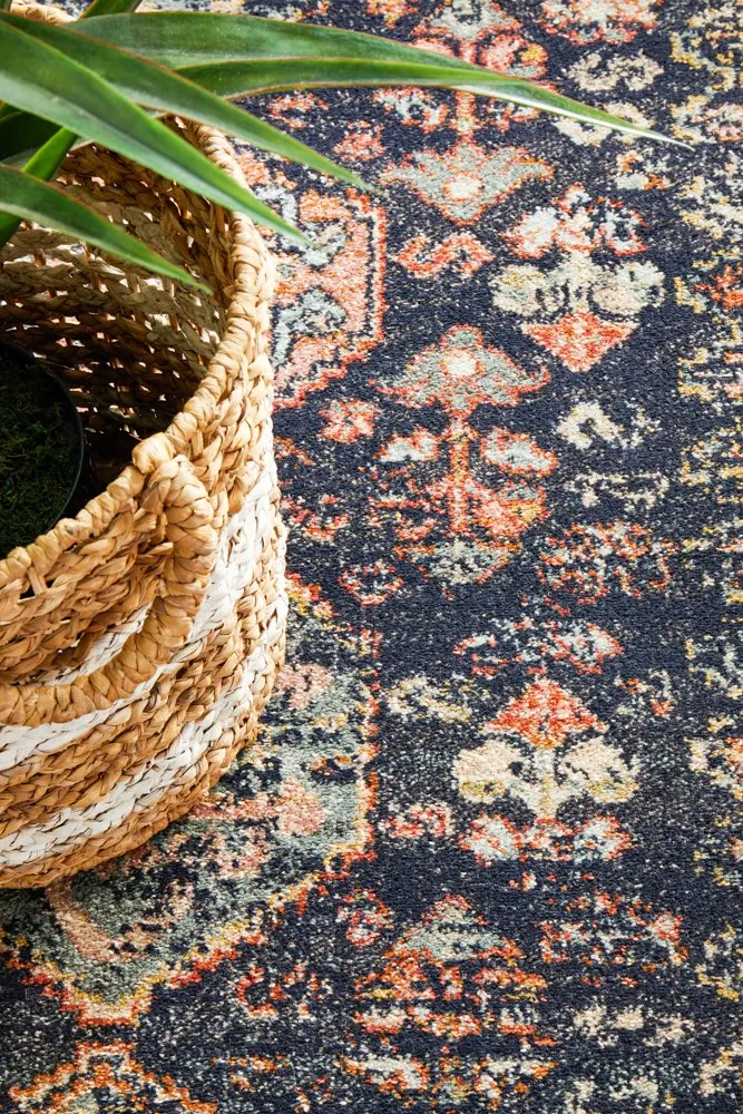 Legacy 854 Runner Rug (Navy) by Rug Culture
