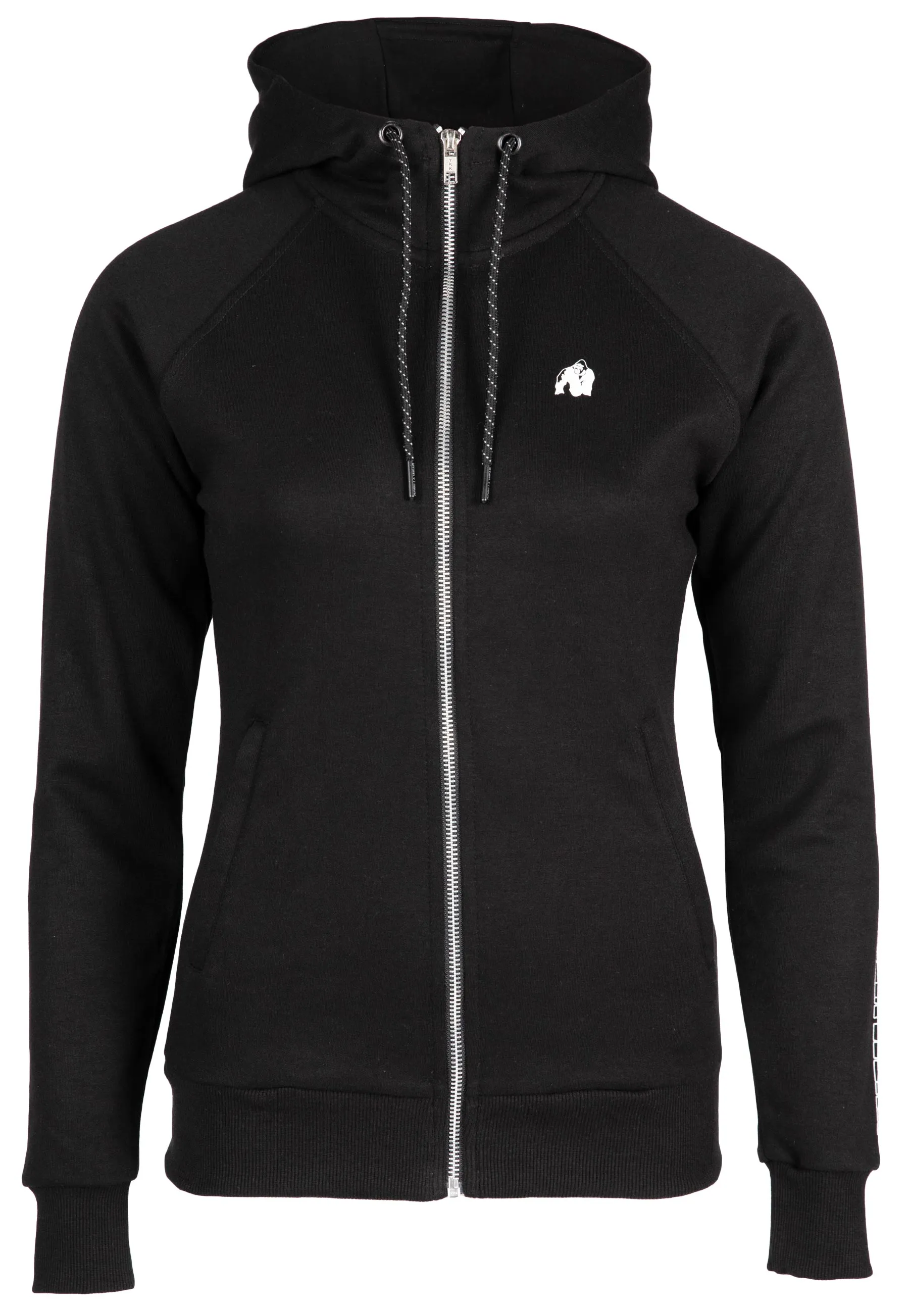 Marion Zipped Hoodie - Black