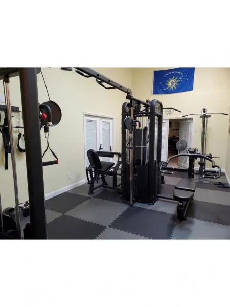 MDF Multi Series Compact 5 Stack Multi Gym Black Frame 104″ Beam with Pull Up Bars
