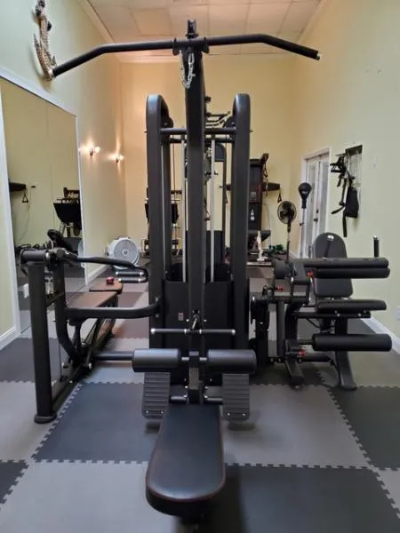 MDF Multi Series Compact 5 Stack Multi Gym Black Frame 104″ Beam with Pull Up Bars