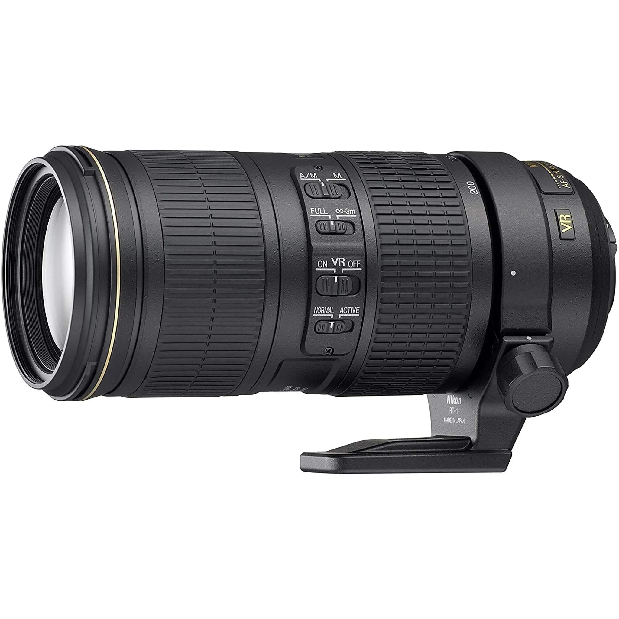 Nikon AF-S 70-200mm f/4G ED VR Telephoto Lens (2202) Intl Model Bundle