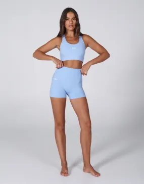 Premium Seamless Favourites Mini Bike Shorts - Baby Blue