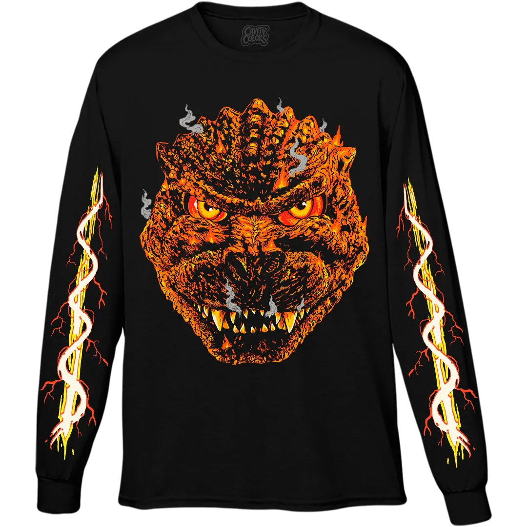 "BURNING" GODZILLA - LONG SLEEVE SHIRT
