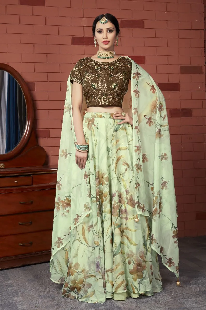 READYMADE CROP TOP  D.NO C-1962 LEHENGA