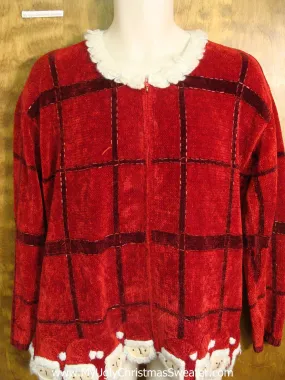 Red Checker Board Ugly Xmas Sweater