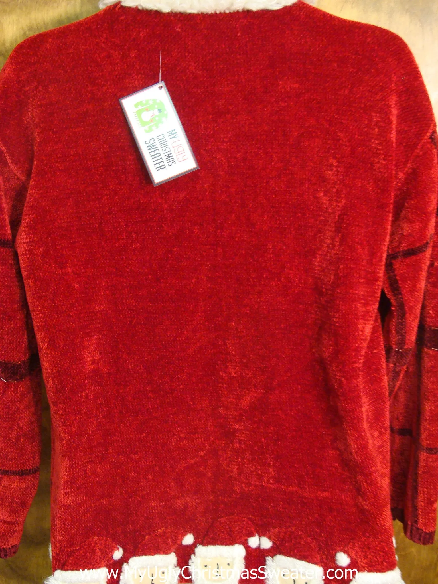 Red Checker Board Ugly Xmas Sweater