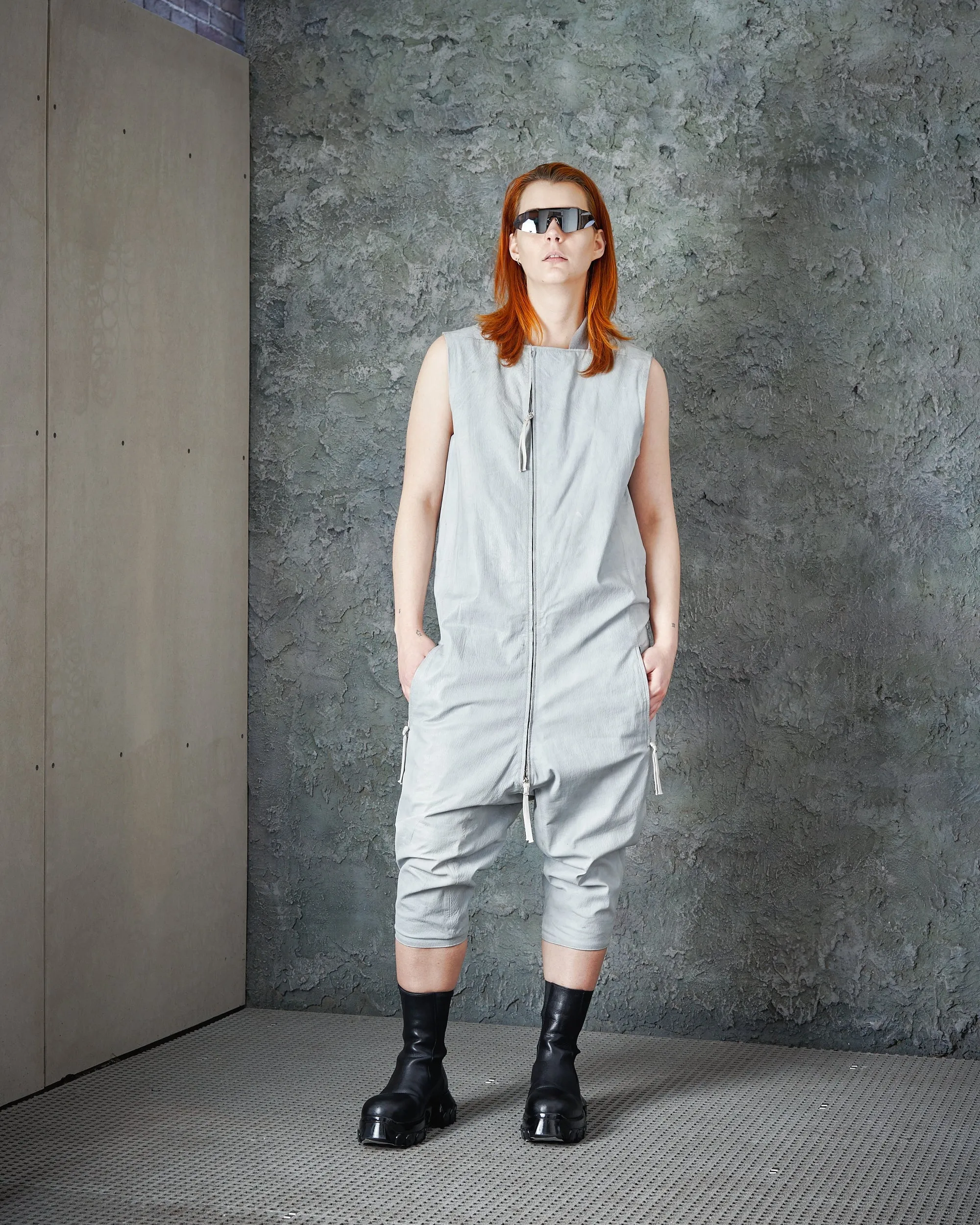 SS 2016 Dyed Calf Leather Jumpsuit