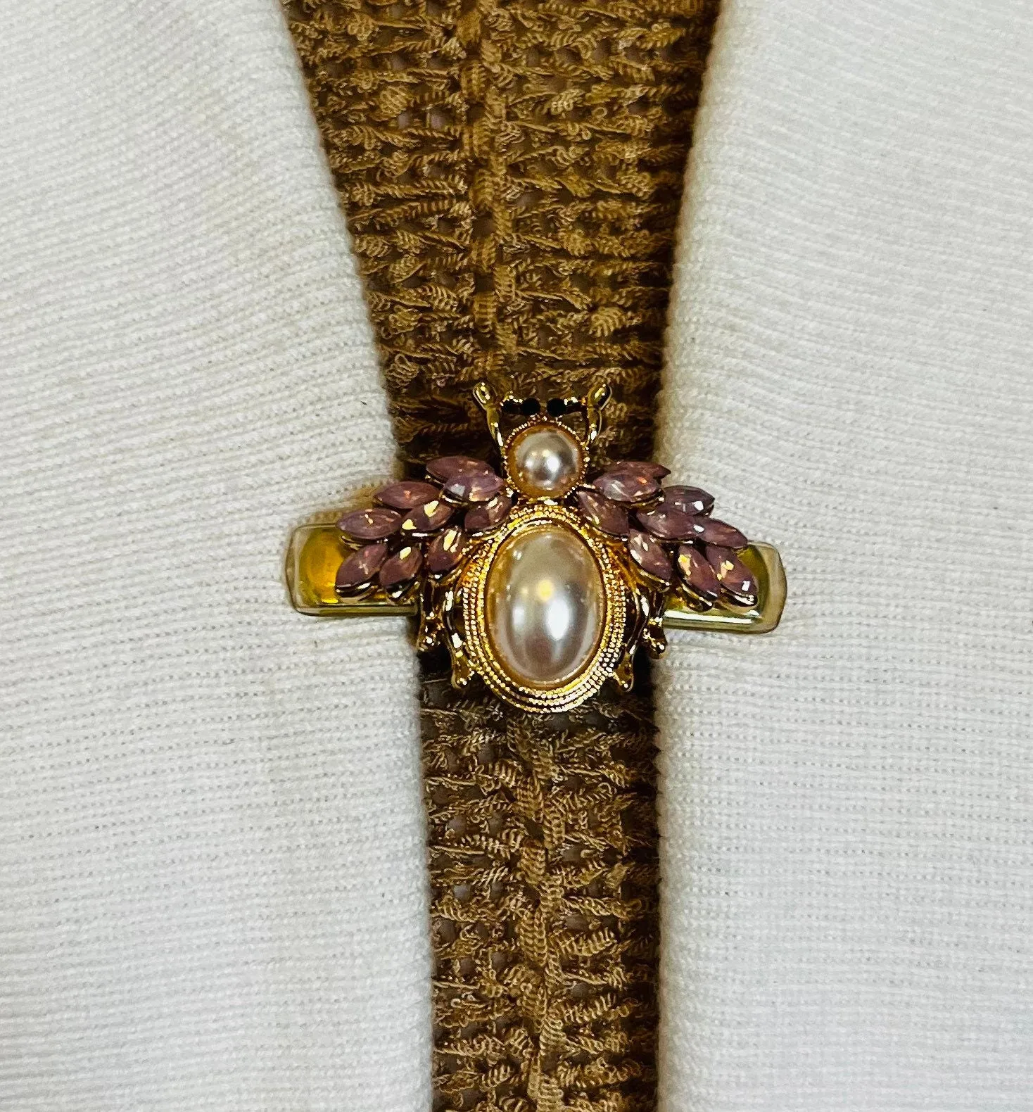 Sweater Clips Pink Rhinestone Bumble Bee Sweater Clip Bumble Bees Honey Bee Collar Pin Gifts Gifts for Her by Fabulici