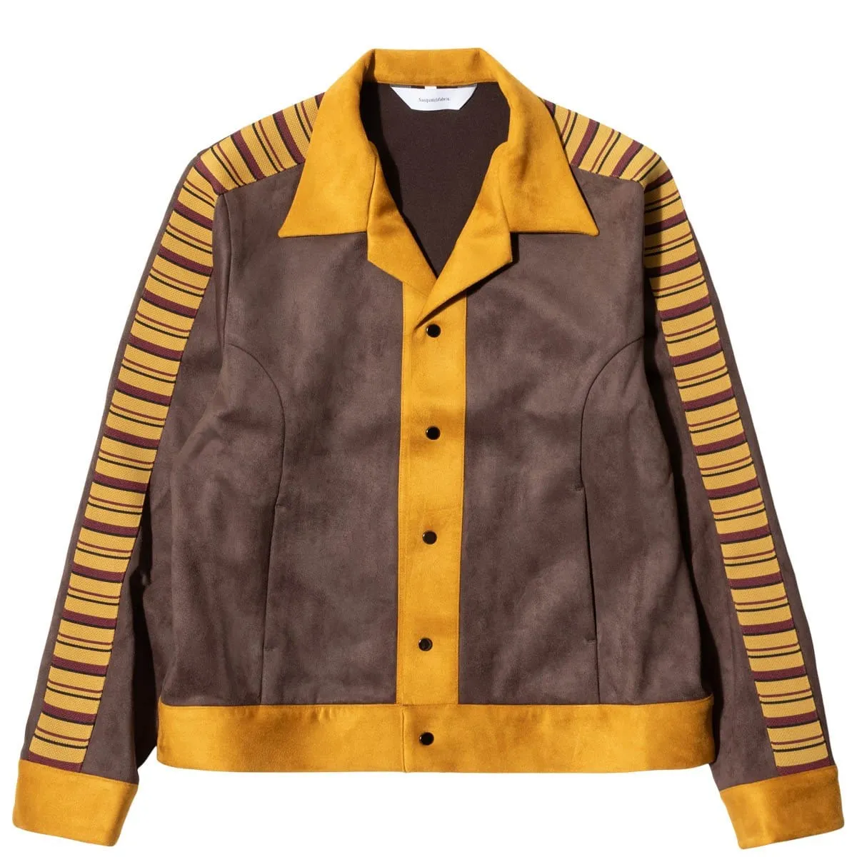 SYNTHETIC SUEDE TRACK JACKET